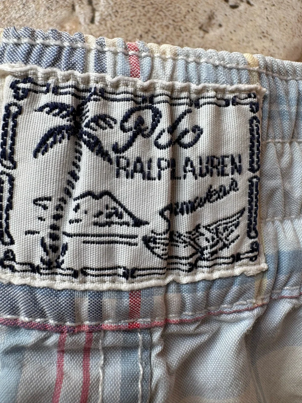 Polo Ralph Lauren Boys Swim Trucks Shorts Multi Plaid Boys 6